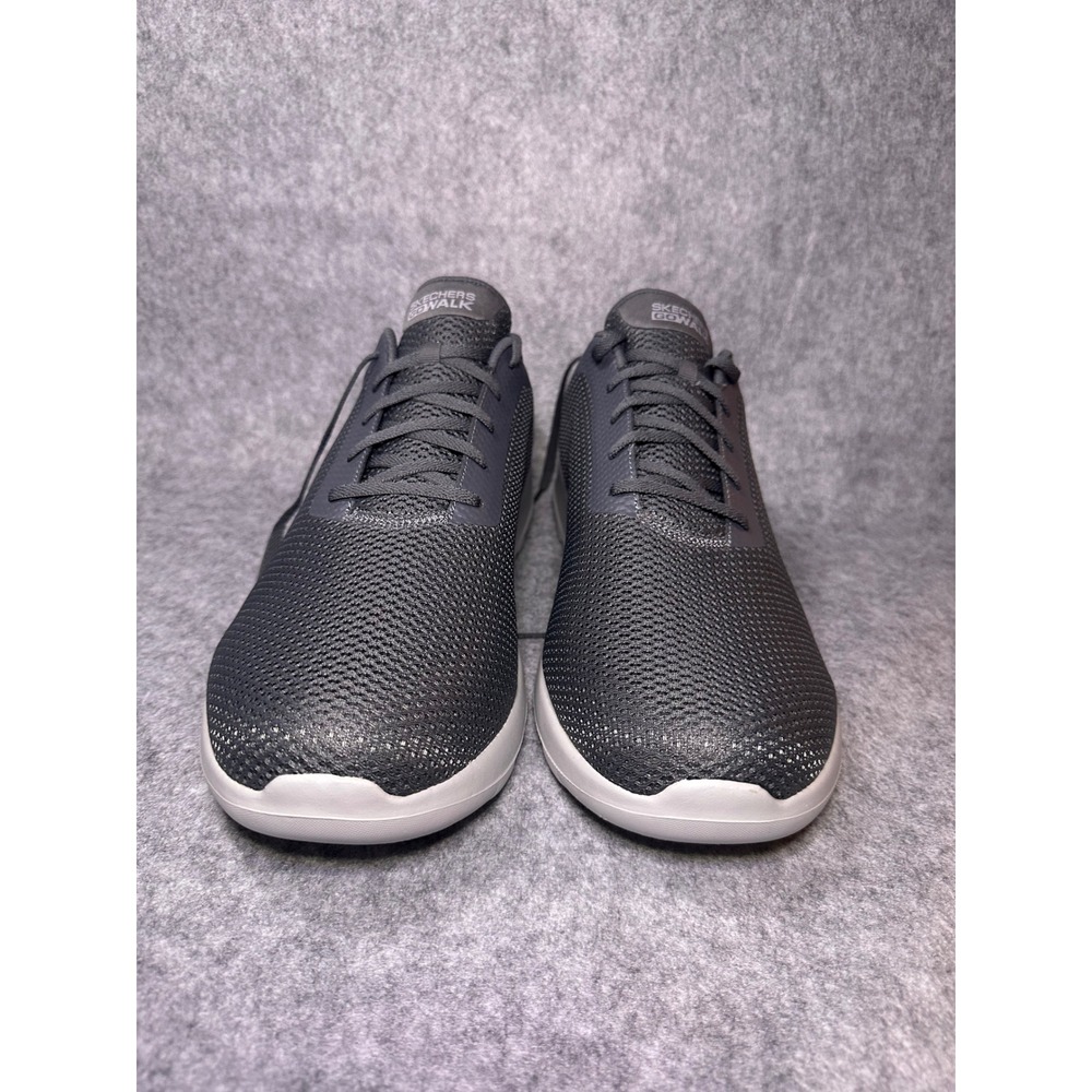 Skechers GoWalk Max Charcoal Grey Mesh Walking Shoes Mens 16 EWW 54601EWW